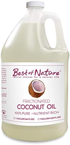 Fractionated Coconut Massage & Body Oil 64 oz. Best of Nature 100% Pure