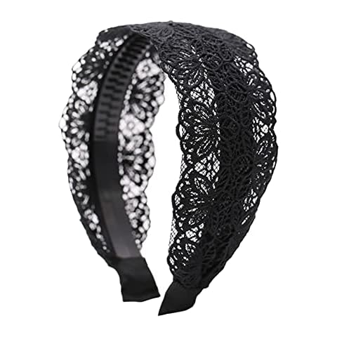 ccHuDE Wide Lace Non-Slip Hairband Cover