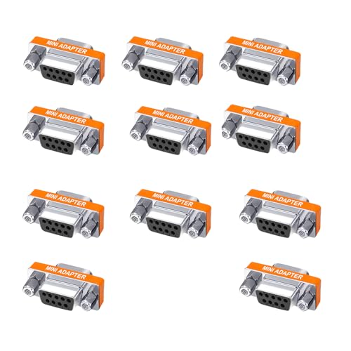 Adaptateur DB9 femelle femelle Slimline pour liaison série et modem null