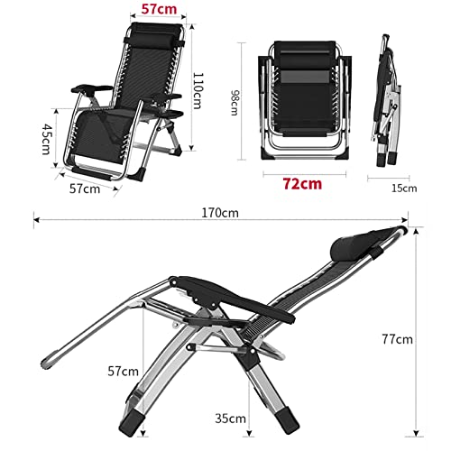 Chaise longue extra-large pour soulager le dos transat stable - 3