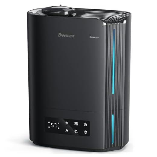 BREEZOME 6L Humidifiers for Bedroom Large Room & Essential Oil Diffuser, Ultrasonic Top Fill Cool Mist Humidifiers for Baby, Plants, Nursery Last up to 60 Hours, Smart Humidistat Control, Ultra Quiet