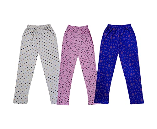 Image of KAYU Kids 100% Cotton Printed Capri for Girls - Regular Fit [Pack of 3]