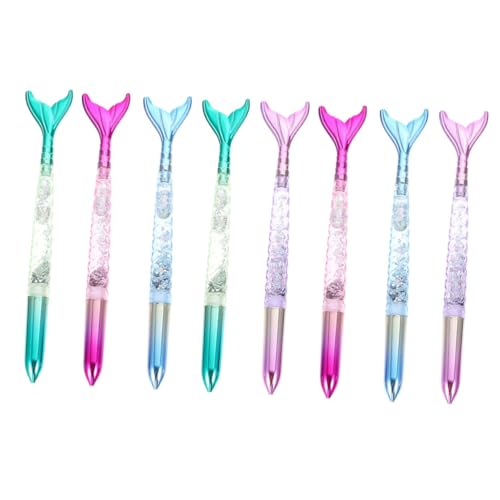 NUOBESTY 8 Piezas pluma de gel accesorio para bolígrafo para boligrafos gel boligrafo school supplies bolígrafo de escritura portátil suministro de estudiantes AbS Colorful