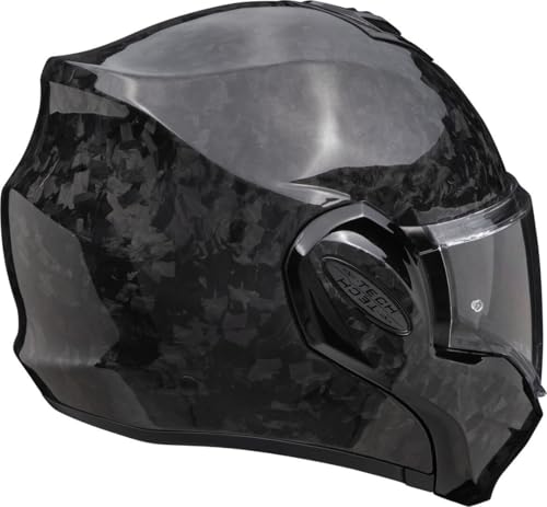 Scorpion EXO-Tech Evo Carbon Onyx casque modulable de moto en carbone noir