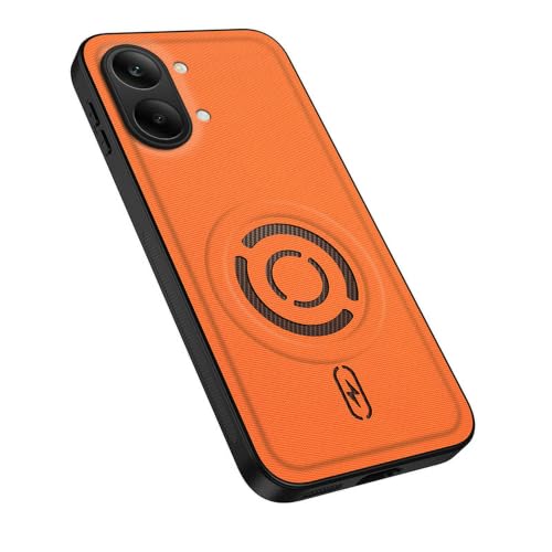 MTRIEBA Magnetic Phone Case for Xiaomi Poco X8 Pro Max, Orange