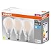 OSRAM LED BASE Classic A100, lampade LED a filamento smerigliato in vetro per base E27, forma di lampadina, bianco freddo (4000K), 1521 lumen, sostituisce le lampadine da 100W, scatola da 3