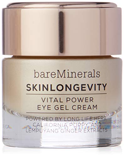 bareMinerals Skinlongevity Vital Power Eye Gel Cream, clear 0.5 Ounce
