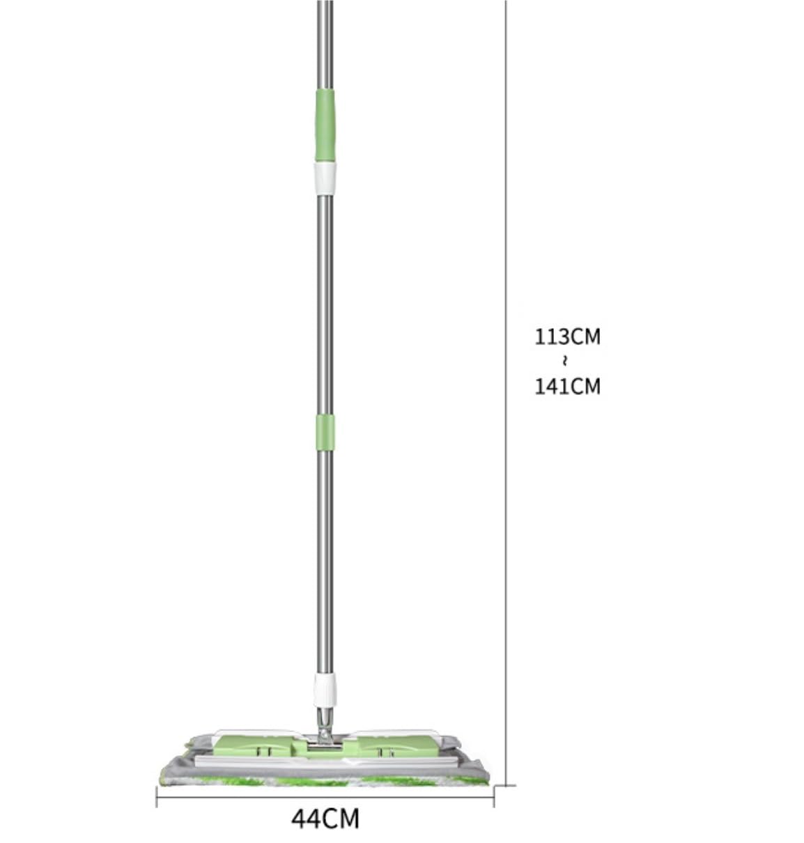 Wischmop Flachmopp Aus Edelstahl Mit Abnehmbarem Und Waschbarem, Austauschbarem Mopp-Artefakt „Lazy Mop“ Wischer Boden