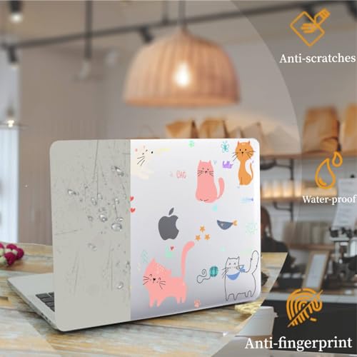 Étui rigide MacBook Pro 16 A2485 A2991 protection premium et couvre-clavier chat