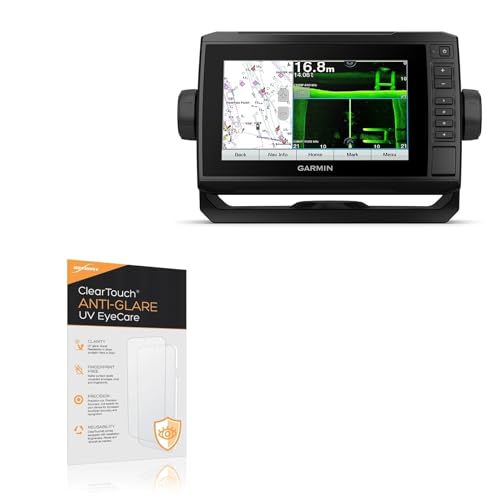 BoxWave Screen Protector Compatible With Garmin echoMAP UHD 75sv - ClearTouch Anti-Glare Anti-UV EyeCare (2-Pack), Filters out Harmful Blue Light Reduce Fatigue