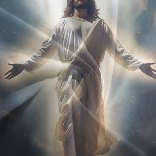 Housse de couette Jésus antibactérienne et respirante pour lit double - 7
