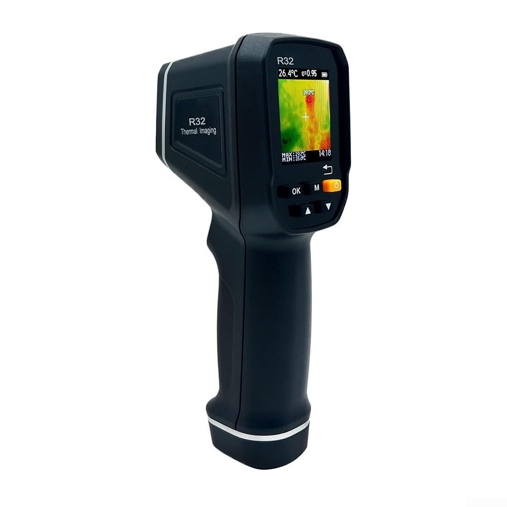 Digitale Wärmebildkamera, 32 x 32 Auflösung, Reichweite -30 C bis 500 C, über USB wiederaufladbar, mit 8 GB Karte für elektrische Inspektion