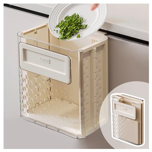 Caneca de Basura Plegable de Plástico para Cocina 10L