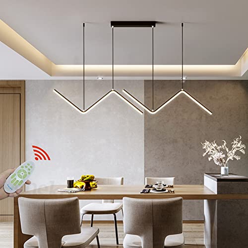 LED LED Light Affermazione Luci del soffitto Tavolo da Pranzo Lampada appendetta Dimmabile Controltro Cucina Isola Lampassone Regolabile per Soggiorno per Soggiorno