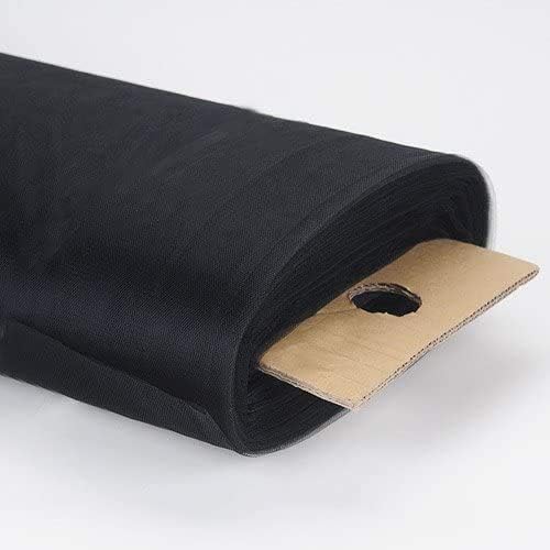 New Creations Fabric & Foam Inc, 108" Wide by 50 Yards Long Polyester Decorative Premium Tulle Fabric Bolt (Ivory, 50 Yards)