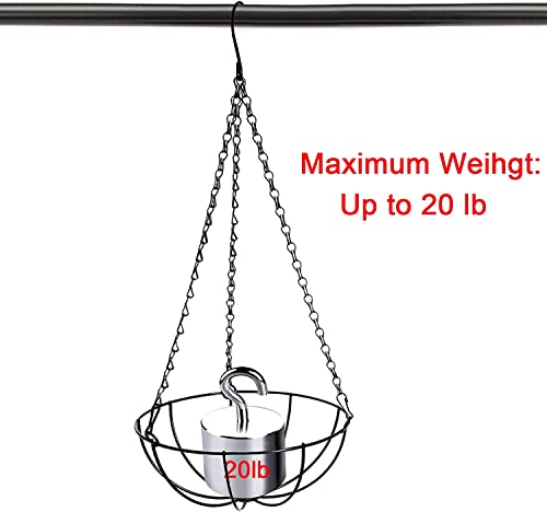 Tim Tim Agro 24 inch Long Hanging Chains for Plants Flower Pot Basket Chains 3 Point Replacement Chain Hangers for Lanterns, Bird Feeders, Planters and Other Ornaments (Pack of 3)