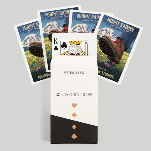 Baraja Poker Mount Rainier Washington 52 Cartas miniatura 6