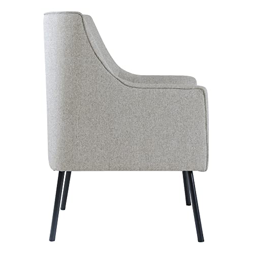 Sillón Moderno Tela Gris Claro miniatura 6