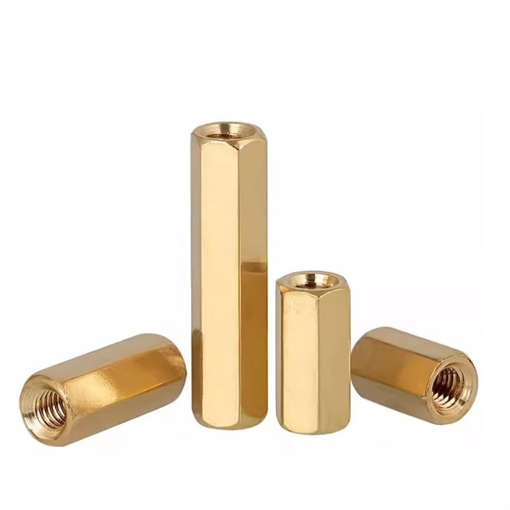 Espaciador hexagonal de latón con rosca hembra, 50 piezas M2 M2.5 M3 Separadores de latón Kit de placa base PCB de 3-35 mm(M2.5x20mm)