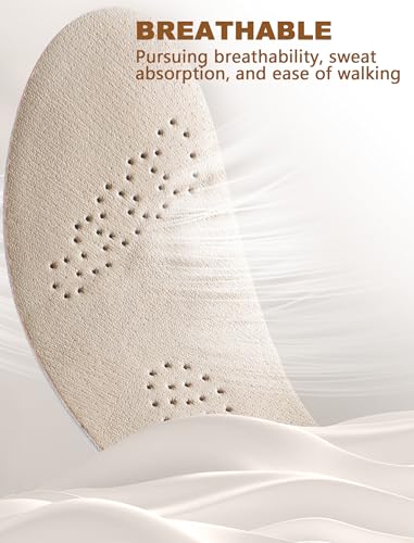 50% Off MARRDO Leather Sockless Shoe Insoles - Shock Absorption - Image 5