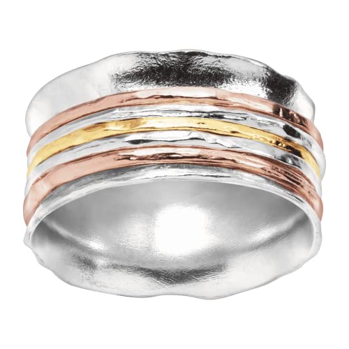 Sterling silver spinner ring
