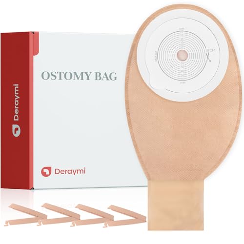 DERAYMI 20 Pack Colostomy Bags - One Piece Drainable Ostomy