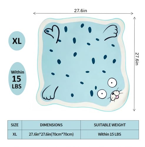Image of 27.6 inch Cat Grooming Wrap Cat Grooming Wrap for Cutting Nails Self-Adhesive Swaddle Restraint wrap Cats Anti-Scratch and Anti-Bite Swaddle Restraint wrap XL(Within 15lbs)
