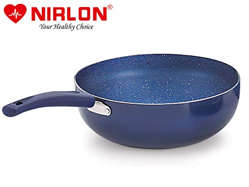 Image of Nirlon Aluminium Non Stick Dishwasher Safe Induction Base Bling Kadhai