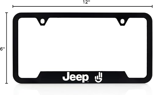 Miniatura 8 de Jeep Marco de matrícula Wave 1 incluido (plástico blanco)