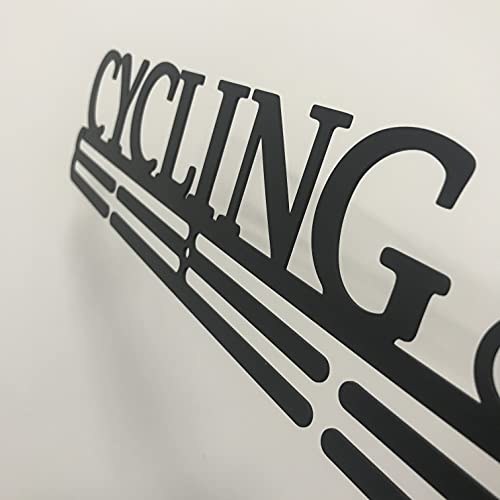 Yubingqin Medaille display hanger voor fietsen Sport medaille hanger fietsen medaille houder muur haak rack staal Gepersonaliseerd Maatwerk Logo (Kleur: CYC) - Image 6