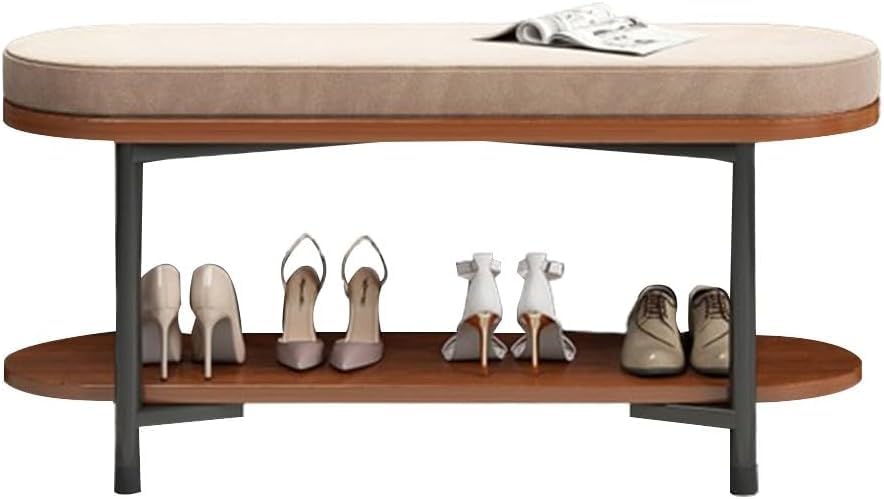 Banc à chaussures moderne 80 cm avec support de rangement d'entrée et meuble de couloir
