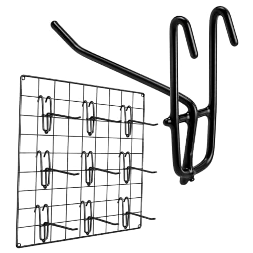 110PCS Metal Grid Wall Hooks and Cable Ties Set, Gridwall Display Hangers
