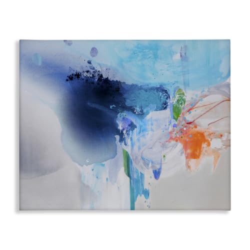 Abstract Water Splash Fluid Ink, 16 x 20 Inch Canvas Wall Art