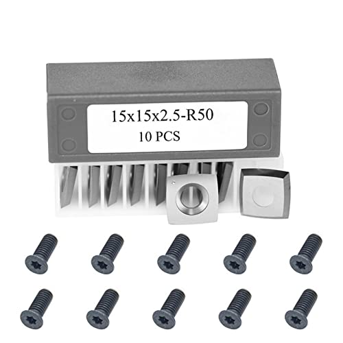 10 piezas insertos de carburo reemplazo 15 mm radio 2 pulgadas miniatura 1