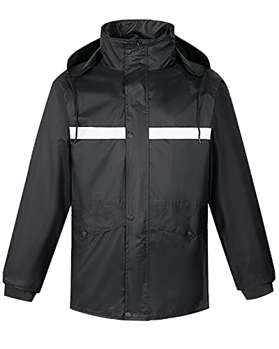 Rain Gear for Men Women Waterproof,Lightweight Rainwear,2 Piece Motorcycle Riding Rain Gear Suit Set,XL White