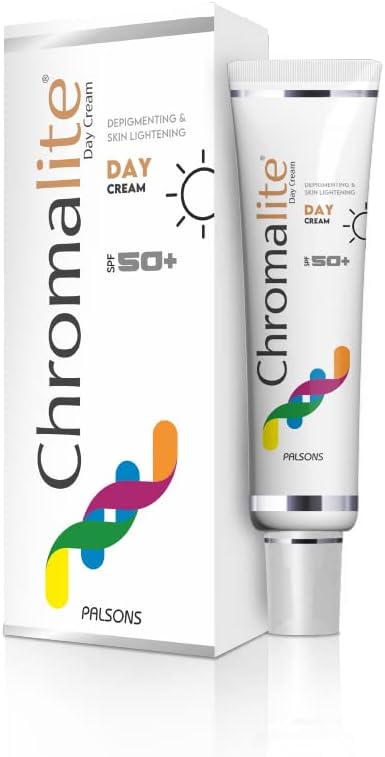 CHROMALITE LIGHTENING DAY CREAM 20 GM with Vitamin E and Powerful Antioxidants, Moisturizes throughout the day SPF 50 for Dark Spots, Skin Protection and Radiant Glow.
