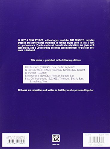 14 Jazz & Funk Etudes for C Instruments with CD (Audio) image 4