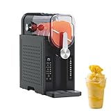 Machine à Boissons Glacées Maison, Machine à Slush Fruitée Grande Capacité 1.6L, Sans Glace, Panneau Tactile, Smoothies, Milkshakes Et Frappés