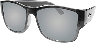 BOMBER Gomer Bombs 2-TONE SMOKE Frame w/Silver Mirror Lens 6 base 54mm Polarized Sunglasses