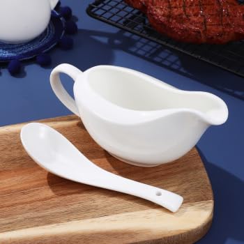 Miska na sos Ceramiczna łódka do serwowania sosu Sos Cup Pojemnik na sos Naczynia do serwowania z kadzią do sosu
