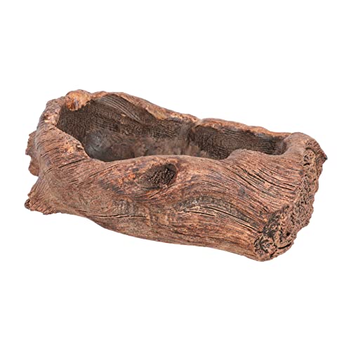 SEWOART Holzstamm Blumentopf Sukkulenten-pflanztopf Baumwurzel-Form...