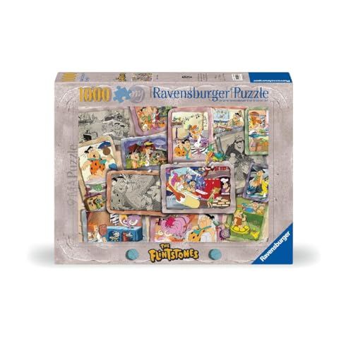 Ravensburger Warner Bros The Flintstones 1000 Piece Jigsaw Puzzle for Adults - 12000407 - Handcrafted Tooling, Made in Germany, Every Piece Fits Together Perfectly
