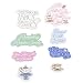 Steel Mill & Co Jumbo Vinyl Sticker Set of 8, Romance Book & Tea Party Aesthetic Stickers, Bookish Stickers for Laptops, Water Bottles, Journals & Book Lovers (Book Club Tea Party)