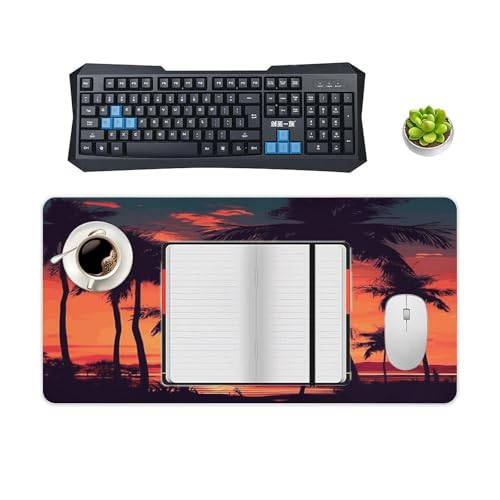 Palm Tree Summer Sunset Pad para Escritorio Grande 30x60cm miniatura 4