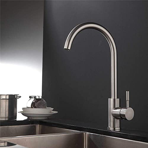 Robinet de cuisine tactile intelligent acier inoxydable 304 mitigeur