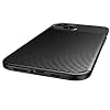 Spia Apple iPhone 13 Mini Case Black Carbon Silicone Original Flexible Thin Improved Durable Anti-Shock Protector New Generation Design (Apple iPhone 13 Mini, Black)