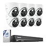 REOLINK 12MP PoE Security Camera System, 8pcs H.265 12MP Security Cameras, Person Vehicle Pet Detection, Two-Way Talk, Spotlights Color Night Vision, 16CH NVR with 4TB HDD, RLK16-1200D8-A