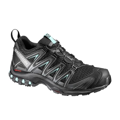 Salomon Women’s XA PRO 3D Trail Running Shoes - Black/Magnet/Fair Aqua - 5