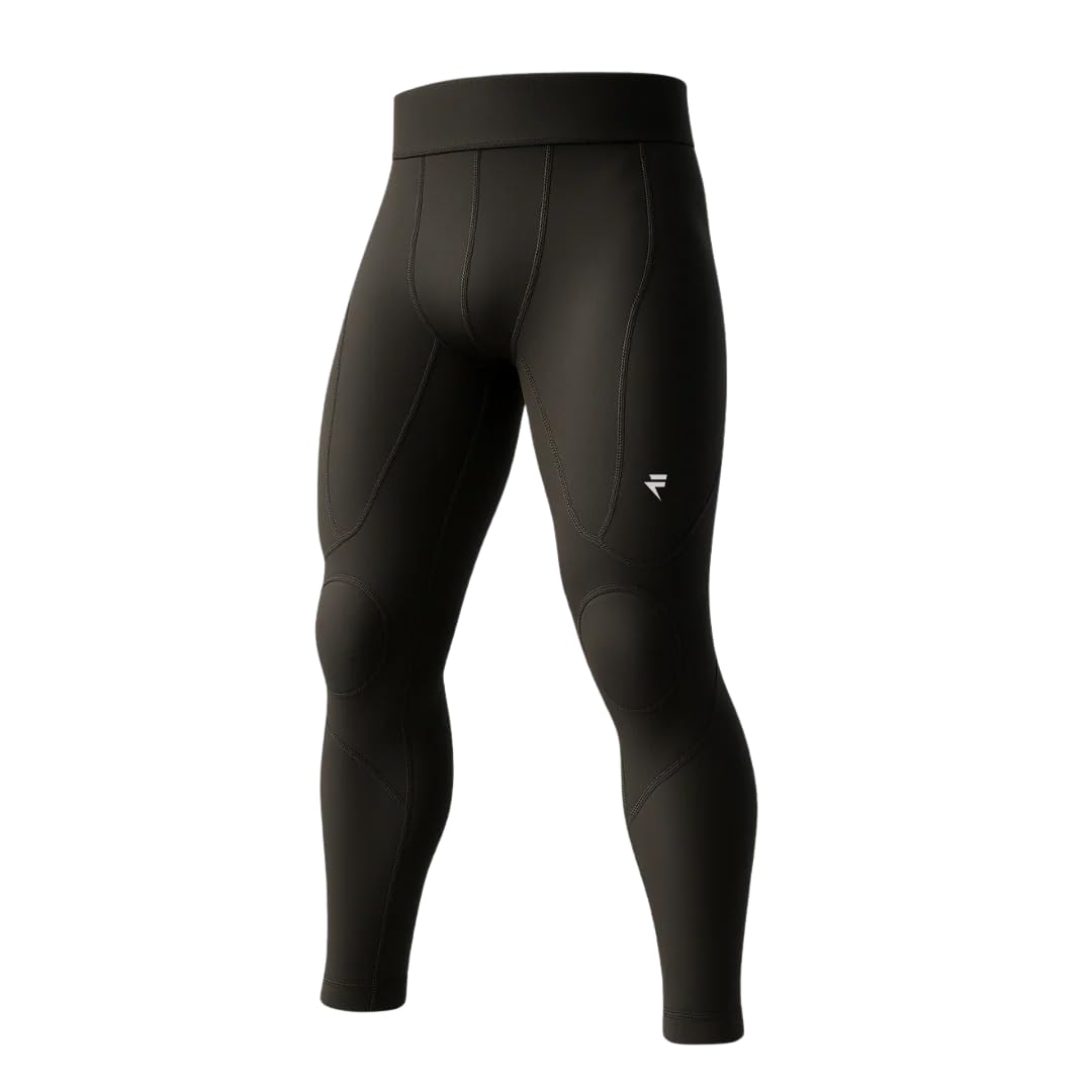 Flytex - Legginsy kompresyjne ze wsparciem i paskiem - Komfort i wytrzymałość - Lekkie podparcie kolan - 3 zintegrowane kieszenie - Różne modele męskie/damskie