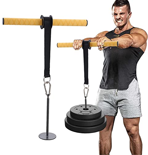 PELLOR Forearm Wrist Roller, Fitness Wrist Exerciser, Muscle Strength Forearm Roller for Training with Soft Foam Grip Handles, Weight Bearing Rope Training Fitness Equipment Anti-Slip for Gym and Home